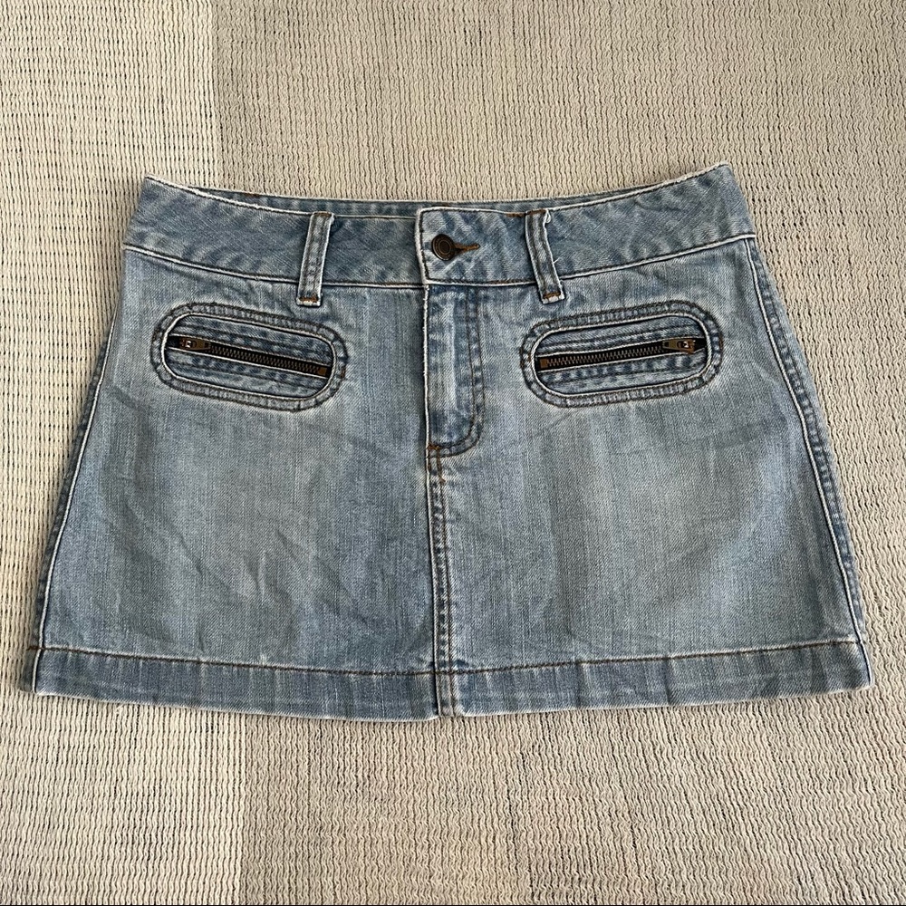 Y2K American eagle denim mini skirt